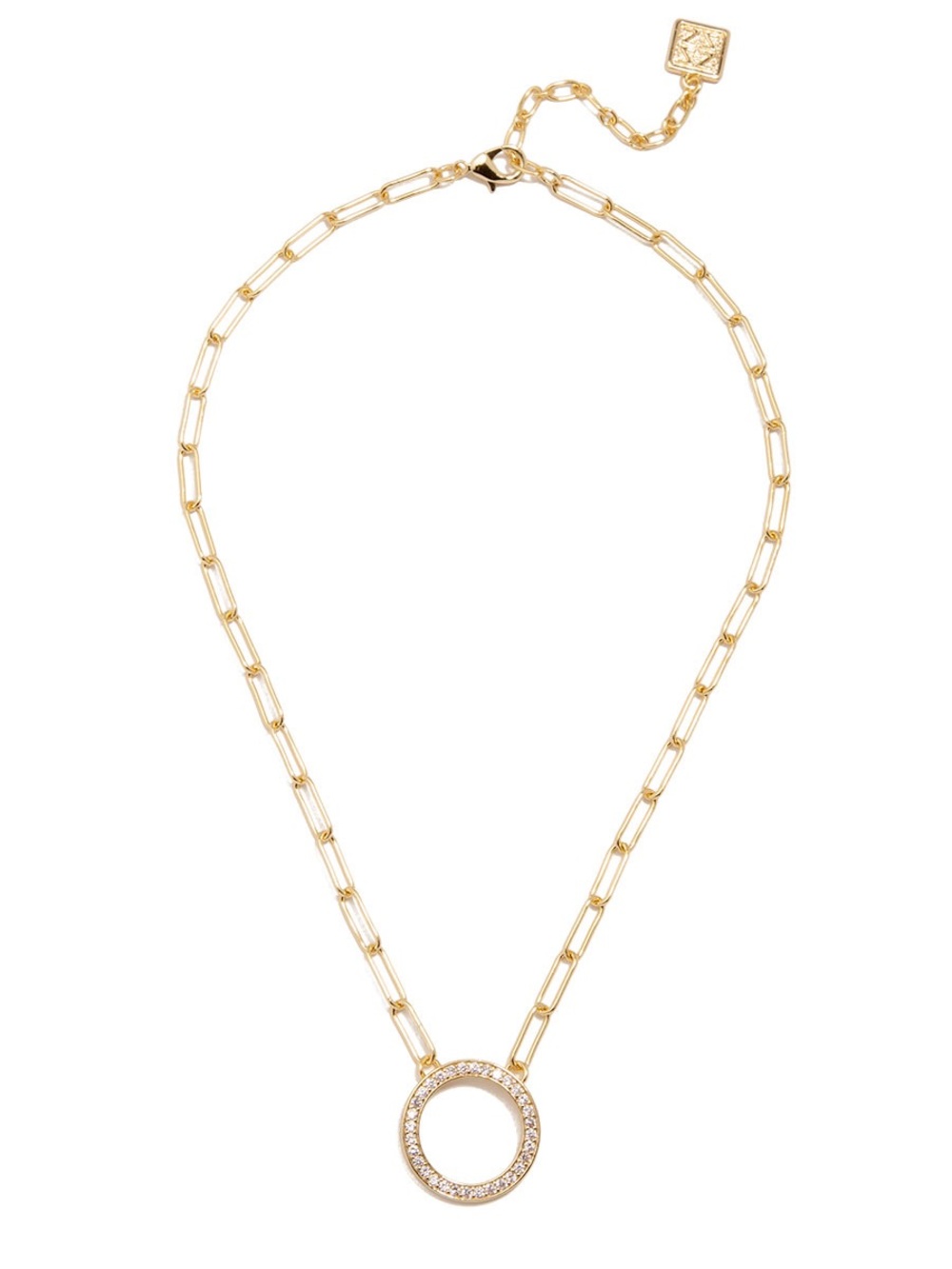 Gold Circle Pendant Necklace - Women Jewelry